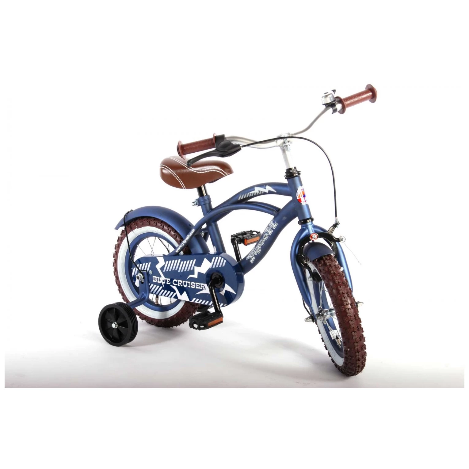 Volare Blue Cruiser Fiets - 12 Inch - Blauw 4 Volare Blue Cruiser Fiets - 12 Inch - Blauw - Afbeelding 2