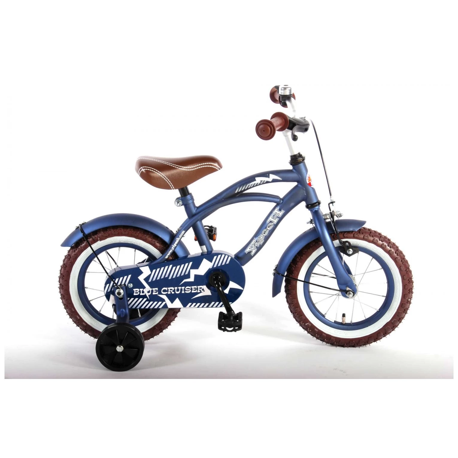 Volare Blue Cruiser Fiets - 12 Inch - Blauw 5 Volare Blue Cruiser Fiets - 12 Inch - Blauw - Afbeelding 3