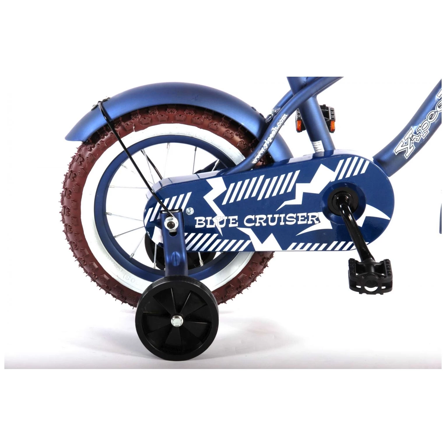 Volare Blue Cruiser Fiets - 12 Inch - Blauw 6 Volare Blue Cruiser Fiets - 12 Inch - Blauw - Afbeelding 4