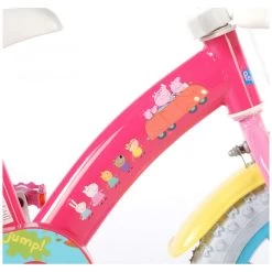 Volare Peppa Pig Fiets - 12 Inch - Roze -Speelgoedwinkel Voor Buiten 1050627g
