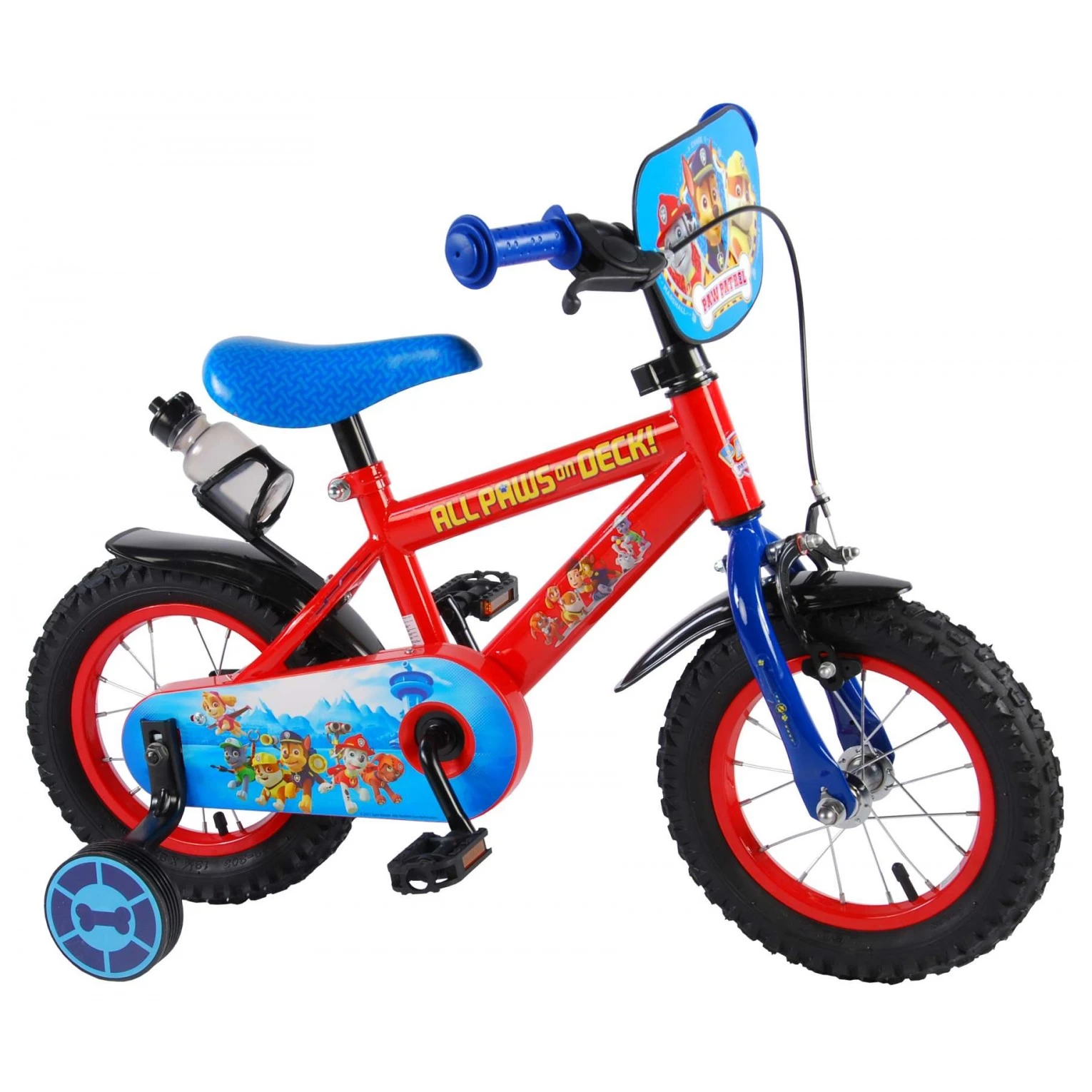 Volare PAW Patrol Fiets - 12 Inch - Rood/Blauw 3 Volare PAW Patrol Fiets - 12 Inch - Rood/Blauw