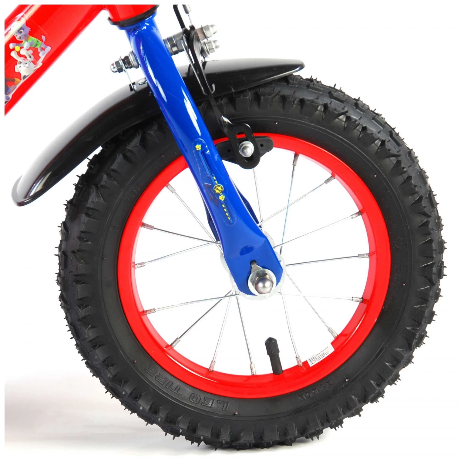 Volare PAW Patrol Fiets - 12 Inch - Rood/Blauw 6 Volare PAW Patrol Fiets - 12 Inch - Rood/Blauw - Afbeelding 4