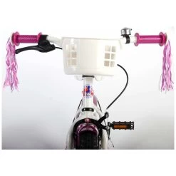 Volare Heart Cruiser Fiets - 12 Inch - Wit Paars -Speelgoedwinkel Voor Buiten 1050656j
