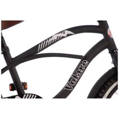 Volare Black Cruiser Fiets - 18 Inch - Zwart -Speelgoedwinkel Voor Buiten 1050658g