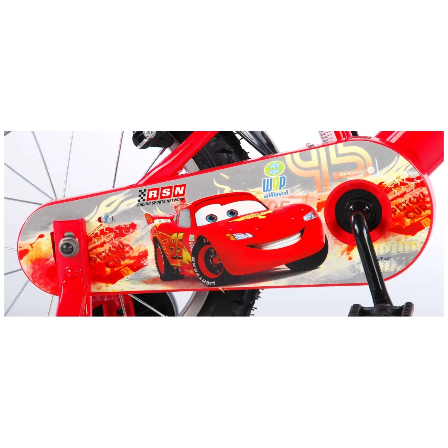 Volare Disney Cars Fiets - 14 Inch - Rood - 2 Handremmen 8 Volare Disney Cars Fiets - 14 Inch - Rood - 2 Handremmen - Afbeelding 6