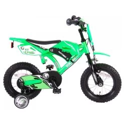 Volare Motorbike Fiets - 12 Inch - Groen - 2 Handremmen -Speelgoedwinkel Voor Buiten 1050814c