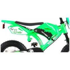 Volare Motorbike Fiets - 12 Inch - Groen - 2 Handremmen -Speelgoedwinkel Voor Buiten 1050814g