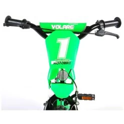 Volare Motorbike Fiets - 12 Inch - Groen - 2 Handremmen -Speelgoedwinkel Voor Buiten 1050814j