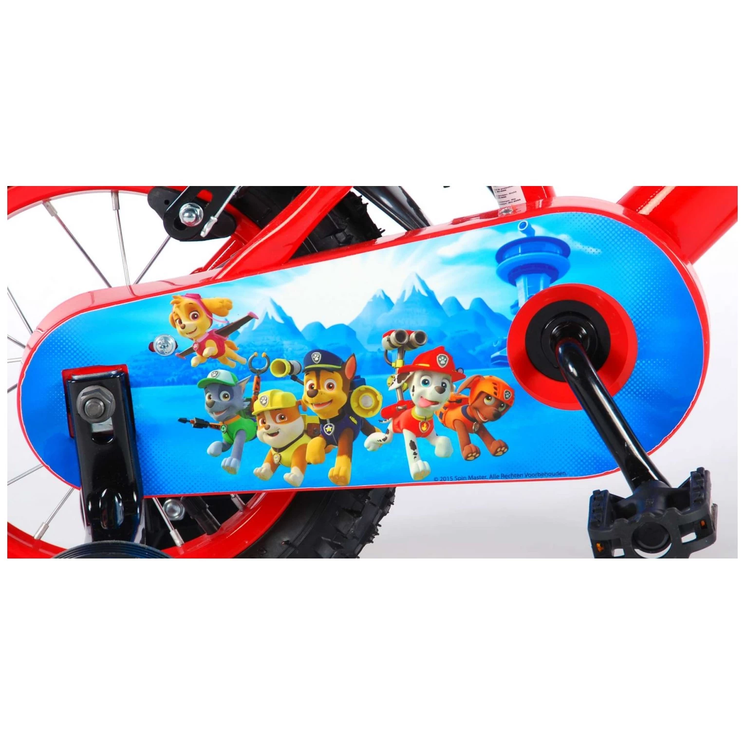 Volare PAW Patrol Fiets - 12 Inch - Rood/Blauw - 2 Handremmen 8 Volare PAW Patrol Fiets - 12 Inch - Rood/Blauw - 2 Handremmen - Afbeelding 6