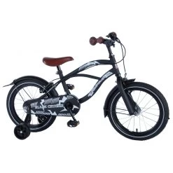 Volare Black Cruiser Fiets - 16 Inch - Zwart - 2 Handremmen