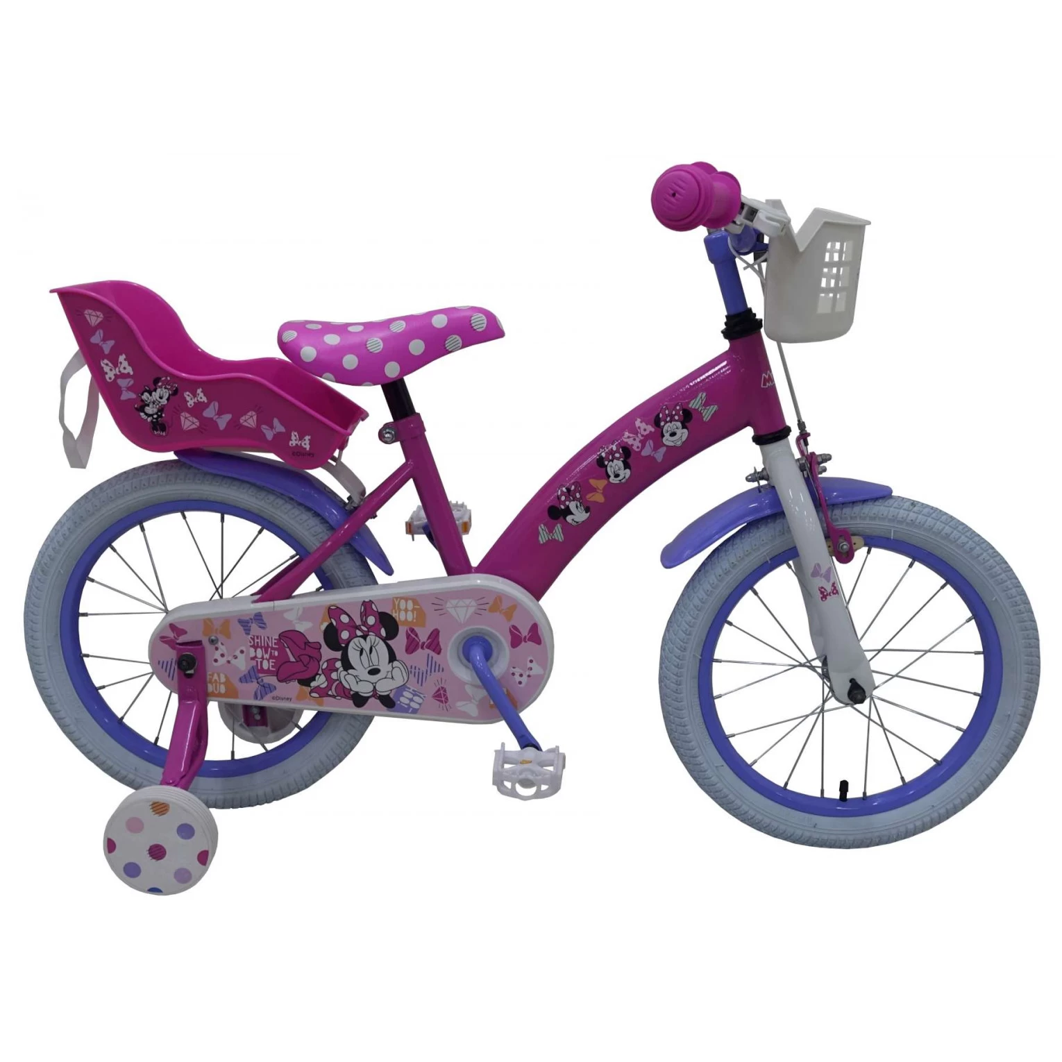 Volare Disney Minnie Cutest Ever! Fiets - 16 Inch - Roze 3 Volare Disney Minnie Cutest Ever! Fiets - 16 Inch - Roze