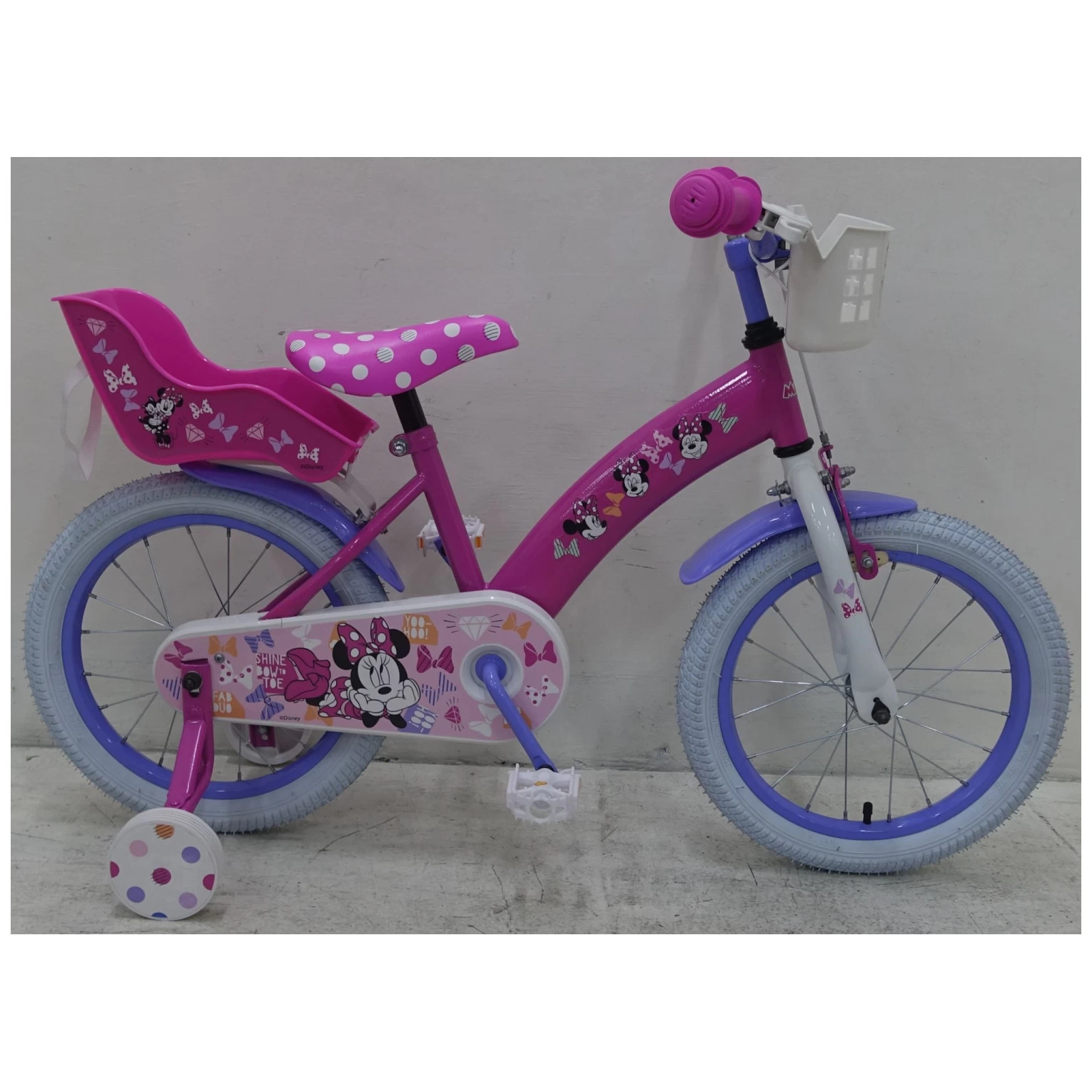 Volare Disney Minnie Cutest Ever! Fiets - 16 Inch - Roze 4 Volare Disney Minnie Cutest Ever! Fiets - 16 Inch - Roze - Afbeelding 2