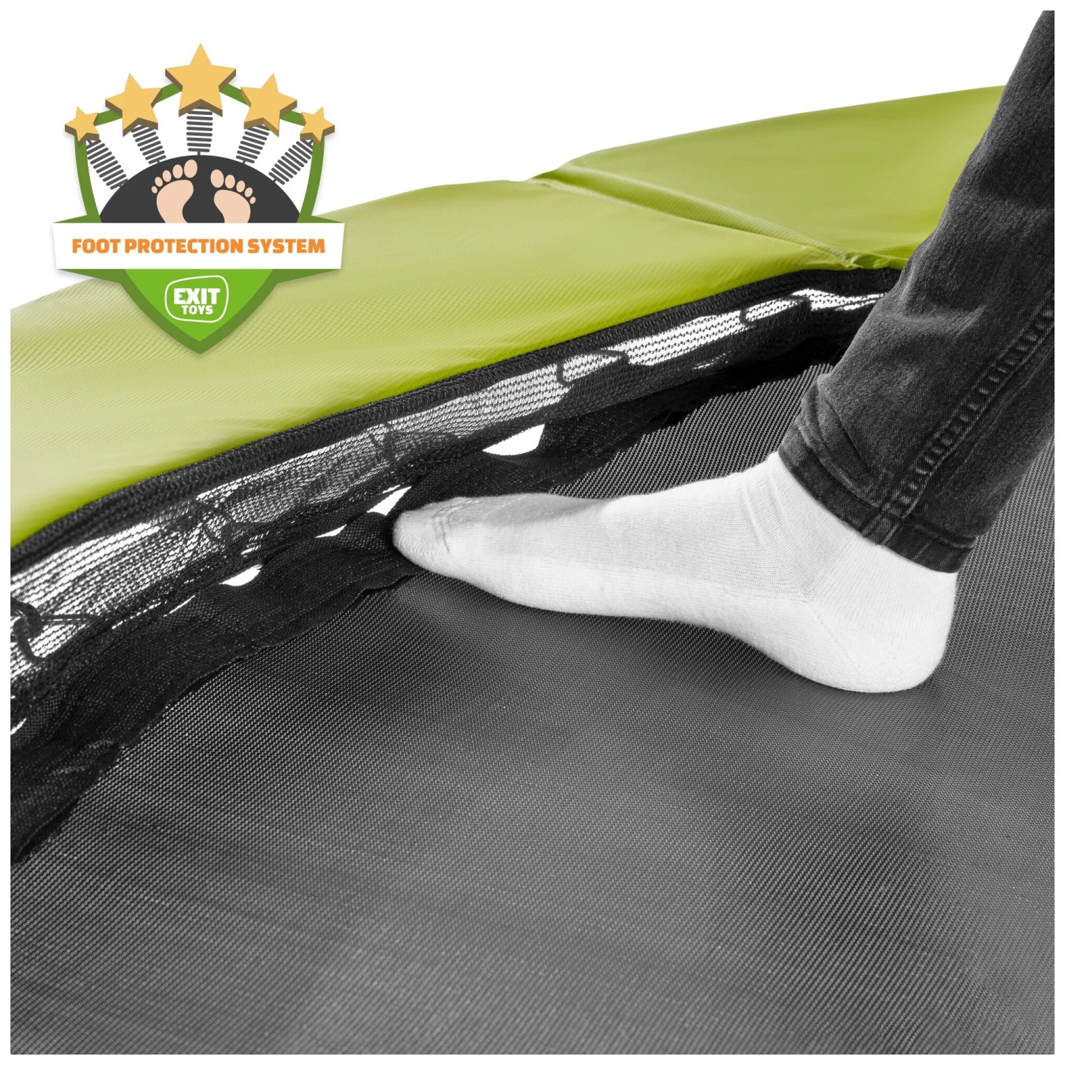 EXIT TOYS EXIT Silhouette Trampoline 214x305cm - Groen 6 EXIT TOYS EXIT Silhouette Trampoline 214x305cm - Groen - Afbeelding 4