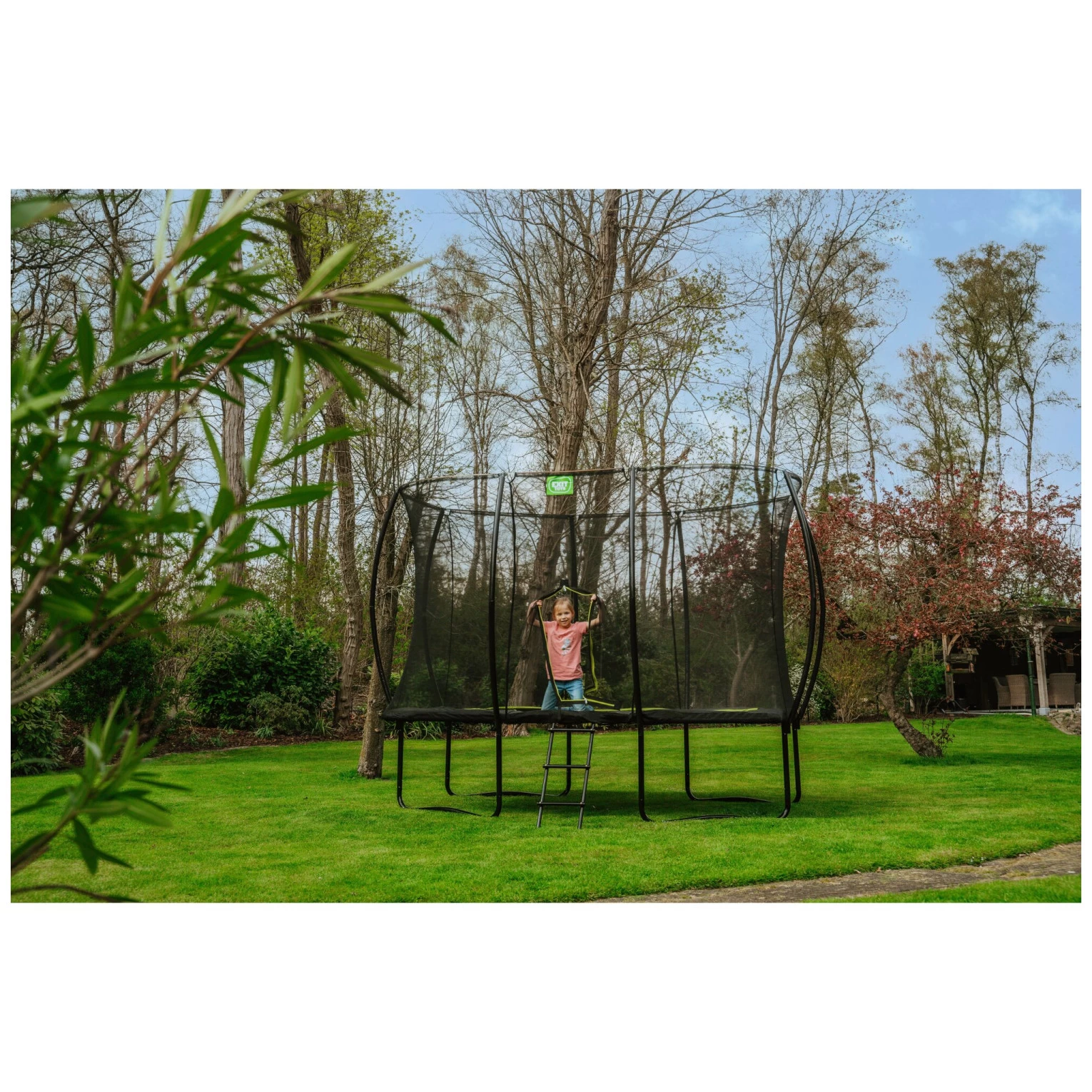 EXIT TOYS EXIT Silhouette Trampoline 244x366cm - Zwart 12 EXIT TOYS EXIT Silhouette Trampoline 244x366cm - Zwart - Afbeelding 10