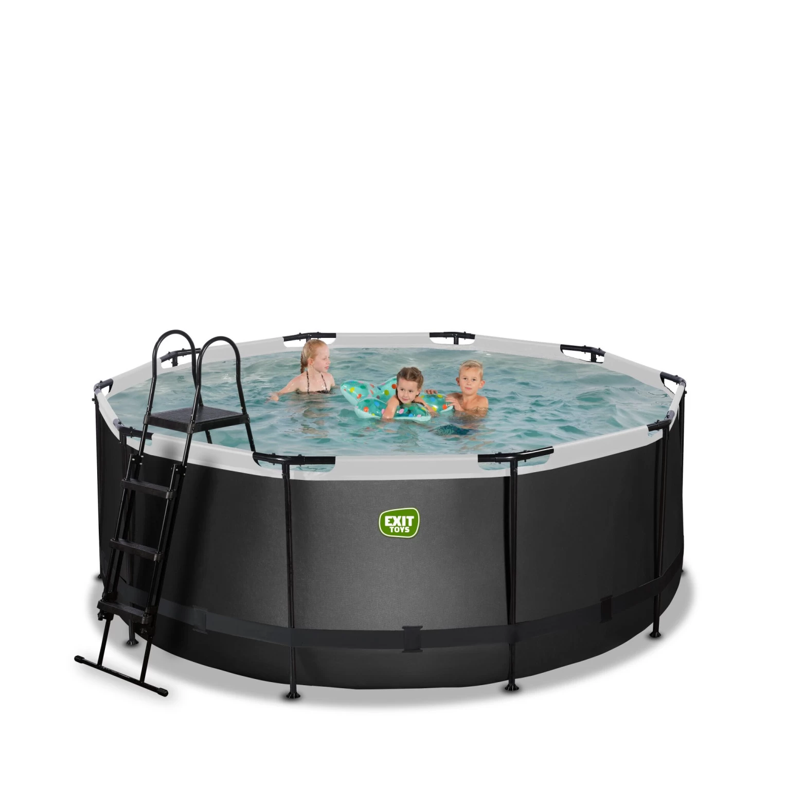 EXIT TOYS EXIT Black Leather Zwembad ø360x122cm Met Filterpomp - Zwar 7 EXIT TOYS EXIT Black Leather Zwembad ø360x122cm Met Filterpomp - Zwar - Afbeelding 5