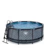 EXIT TOYS EXIT Stone Zwembad ø360x122cm Met Zandfilterpomp - Grijs -Speelgoedwinkel Voor Buiten 1080670a