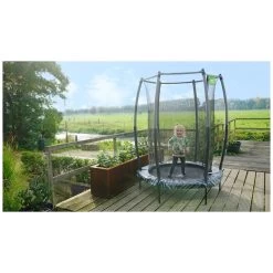 EXIT TOYS EXIT Tiggy Junior Trampoline Met Veiligheidsnet ø140cm - Zw -Speelgoedwinkel Voor Buiten 1080845g