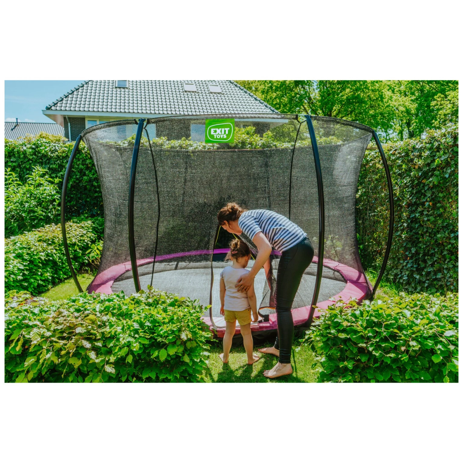 EXIT TOYS EXIT Silhouette Inground Trampoline ø427cm Met Veiligheidsn 10 EXIT TOYS EXIT Silhouette Inground Trampoline ø427cm Met Veiligheidsn - Afbeelding 8