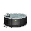 EXIT TOYS EXIT Black Leather Zwembad ø360x122cm Met Zandfilterpomp -