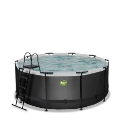 EXIT TOYS EXIT Black Leather Zwembad ø360x122cm Met Zandfilterpomp -
