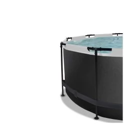 EXIT TOYS EXIT Black Leather Zwembad ø360x122cm Met Zandfilterpomp - -Speelgoedwinkel Voor Buiten 1080900c