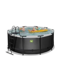 EXIT TOYS EXIT Black Leather Zwembad ø360x122cm Met Zandfilterpomp - -Speelgoedwinkel Voor Buiten 1080900d