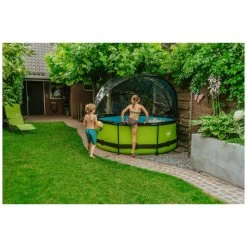 EXIT TOYS EXIT Lime Zwembad ø244x76cm Met Filterpomp En Overkapping - -Speelgoedwinkel Voor Buiten 1080908i