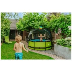 EXIT TOYS EXIT Lime Zwembad ø244x76cm Met Filterpomp En Overkapping - -Speelgoedwinkel Voor Buiten 1080908j
