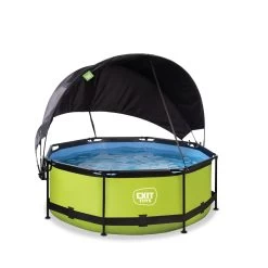 EXIT TOYS EXIT Lime Zwembad ø244x76cm Met Filterpomp En Schaduwdoek - -Speelgoedwinkel Voor Buiten 1080917b