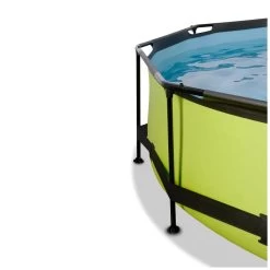 EXIT TOYS EXIT Lime Zwembad ø244x76cm Met Filterpomp En Schaduwdoek - -Speelgoedwinkel Voor Buiten 1080917d