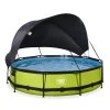 EXIT TOYS EXIT Lime Zwembad ø360x76cm Met Filterpomp En Schaduwdoek - -Speelgoedwinkel Voor Buiten 1080923a