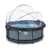 EXIT TOYS EXIT Stone Zwembad ø360x122cm Met Zandfilterpomp En Overkap -Speelgoedwinkel Voor Buiten 1080930a
