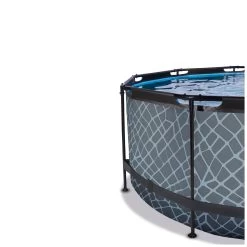 EXIT TOYS EXIT Stone Zwembad ø360x122cm Met Zandfilterpomp En Overkap -Speelgoedwinkel Voor Buiten 1080930d