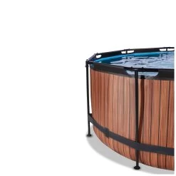 EXIT TOYS EXIT Wood Zwembad ø360x122cm Met Zandfilterpomp En Overkapp -Speelgoedwinkel Voor Buiten 1080931d