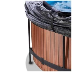 EXIT TOYS EXIT Wood Zwembad ø360x122cm Met Zandfilterpomp En Overkapp -Speelgoedwinkel Voor Buiten 1080931e