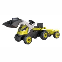 Smoby Farmer Max Traptractor Met Trailer Groen -Speelgoedwinkel Voor Buiten 1440747b