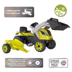Smoby Farmer Max Traptractor Met Trailer Groen -Speelgoedwinkel Voor Buiten 1440747e