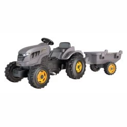 Smoby Stronger XXL Traptractor Met Trailer Grijs -Speelgoedwinkel Voor Buiten 1440748b