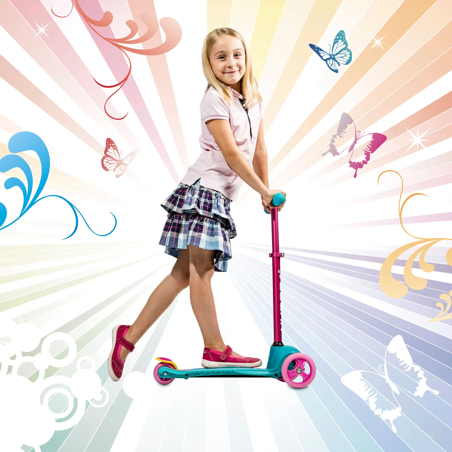 HUDORA Flitzkids Step Skate Wonders 4 HUDORA Flitzkids Step Skate Wonders - Afbeelding 2