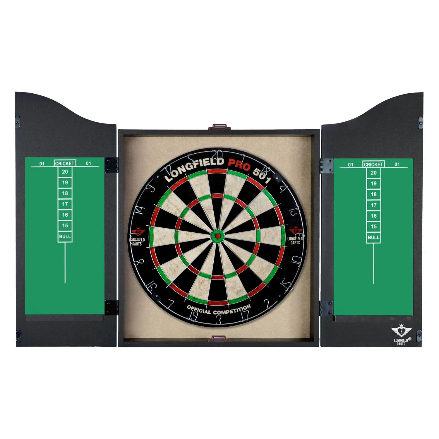 Houten Cabinet Met Sisal Dartbord Incl. Dartset