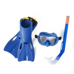 Bestway Hydro-Swim Complete Snorkelset, Maat 24-27 - Blauw