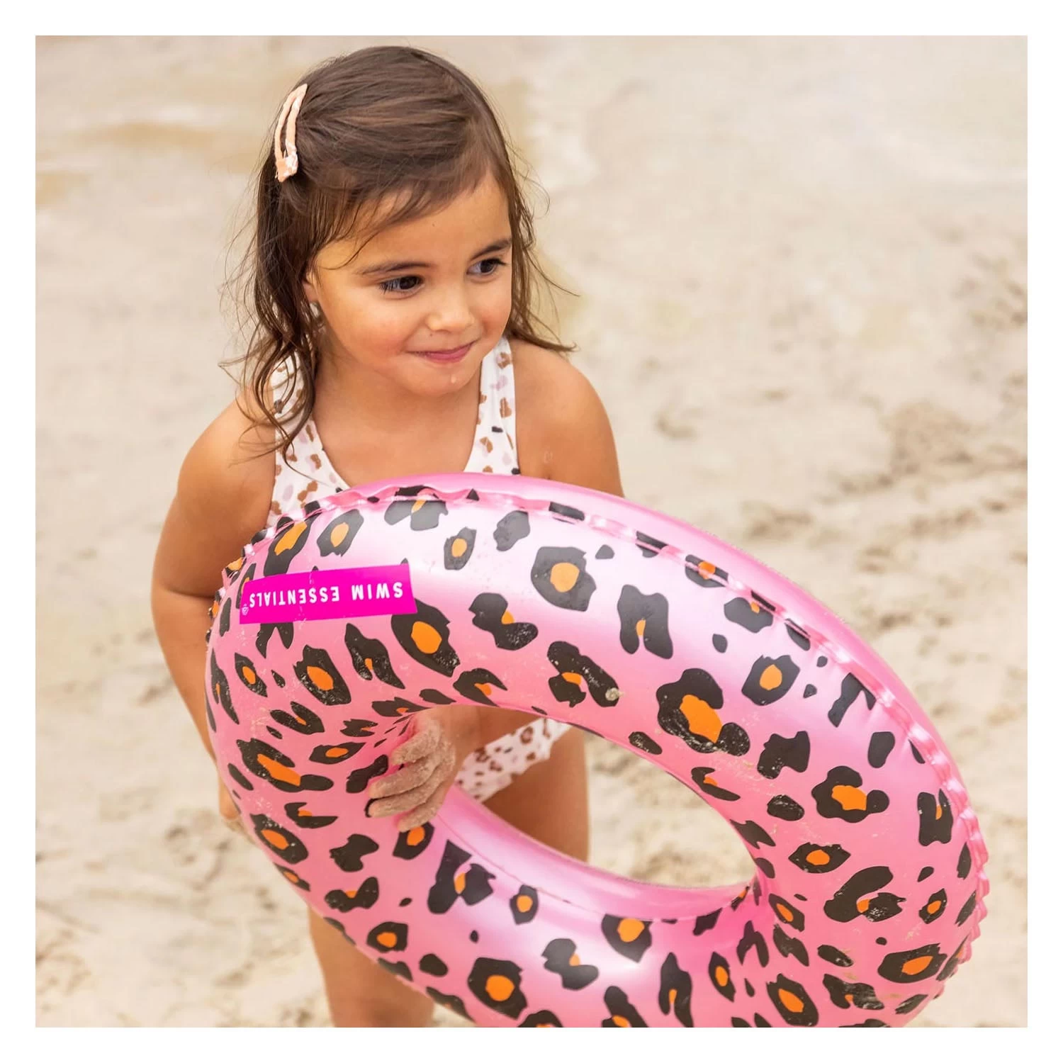 Swim Essentials Zwemring Rosé Goud Panterprint 6 Swim Essentials Zwemring Rosé Goud Panterprint - Afbeelding 4
