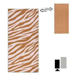 Swim Essentials Microvezel Strandlaken Oranje Zebra, 135x65cm