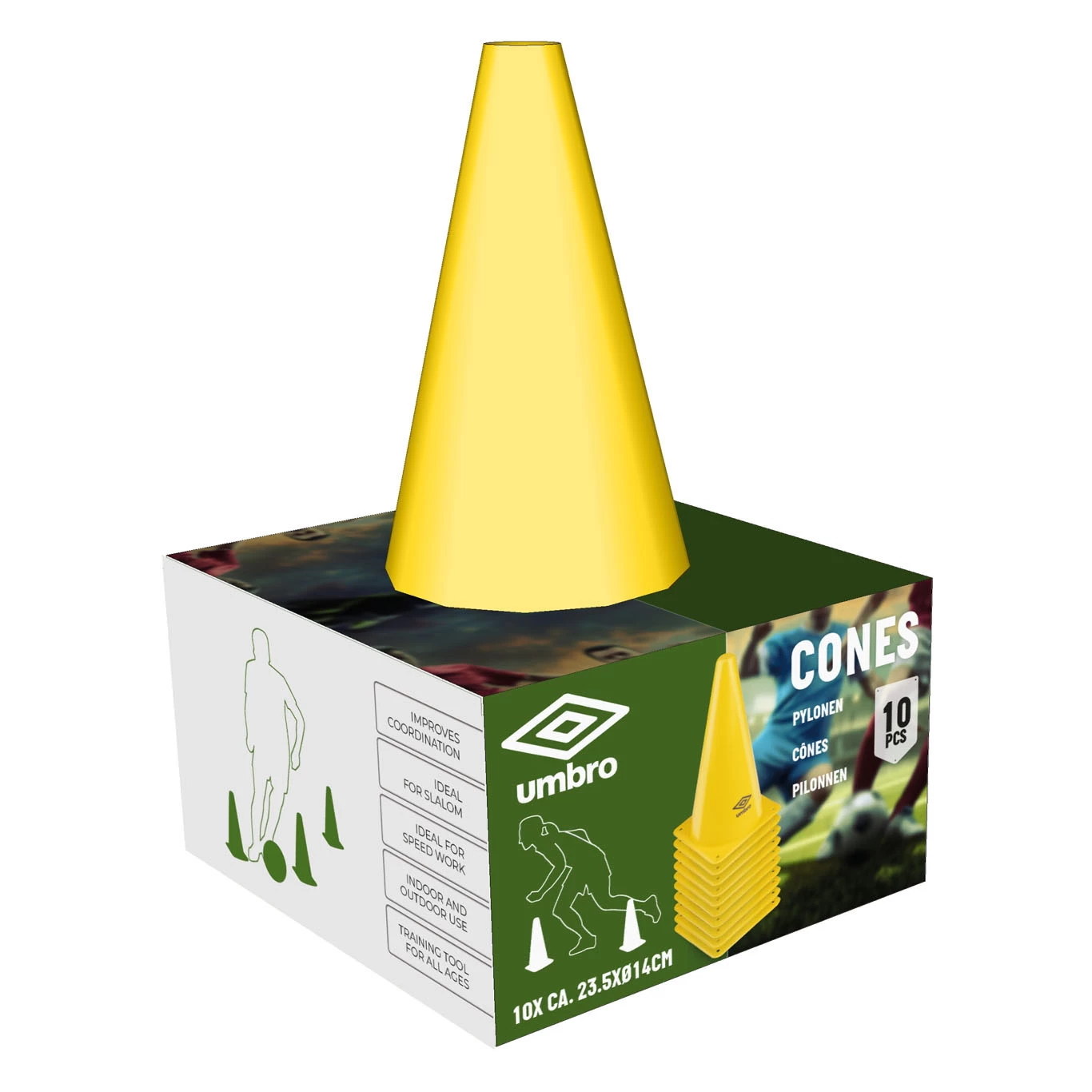 Umbro Pylonnen, 10st. 4 Umbro Pylonnen, 10st. - Afbeelding 2