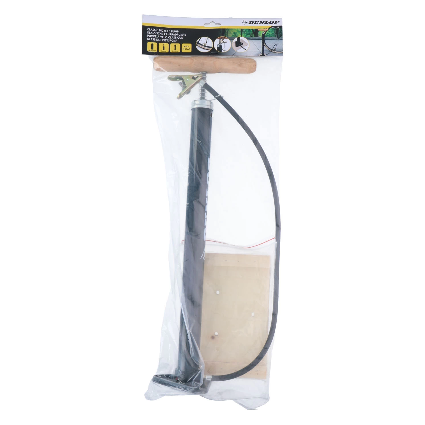 Dunlop Klassieke Fietspomp 6Bar 4 Dunlop Klassieke Fietspomp 6Bar - Afbeelding 2