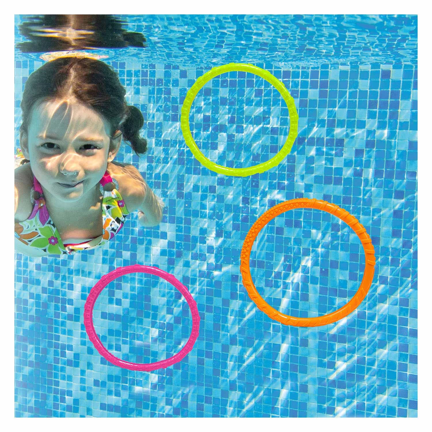 Splash Duikringen Rond, 3st. 5 Splash Duikringen Rond, 3st. - Afbeelding 3