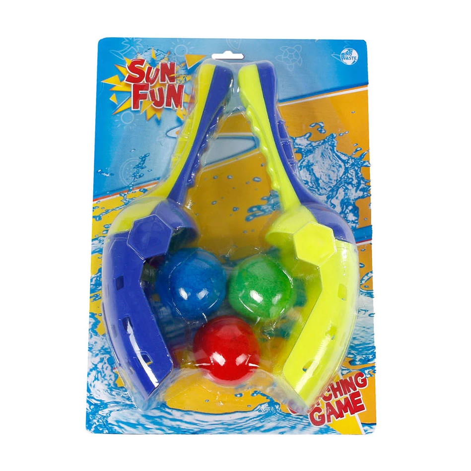 Vang- En Werpspel Met 3 Foam Ballen 3 Vang- En Werpspel Met 3 Foam Ballen
