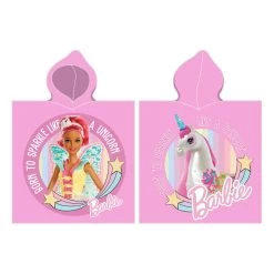 Barbie Handdoek Poncho Katoen, 50x115cm