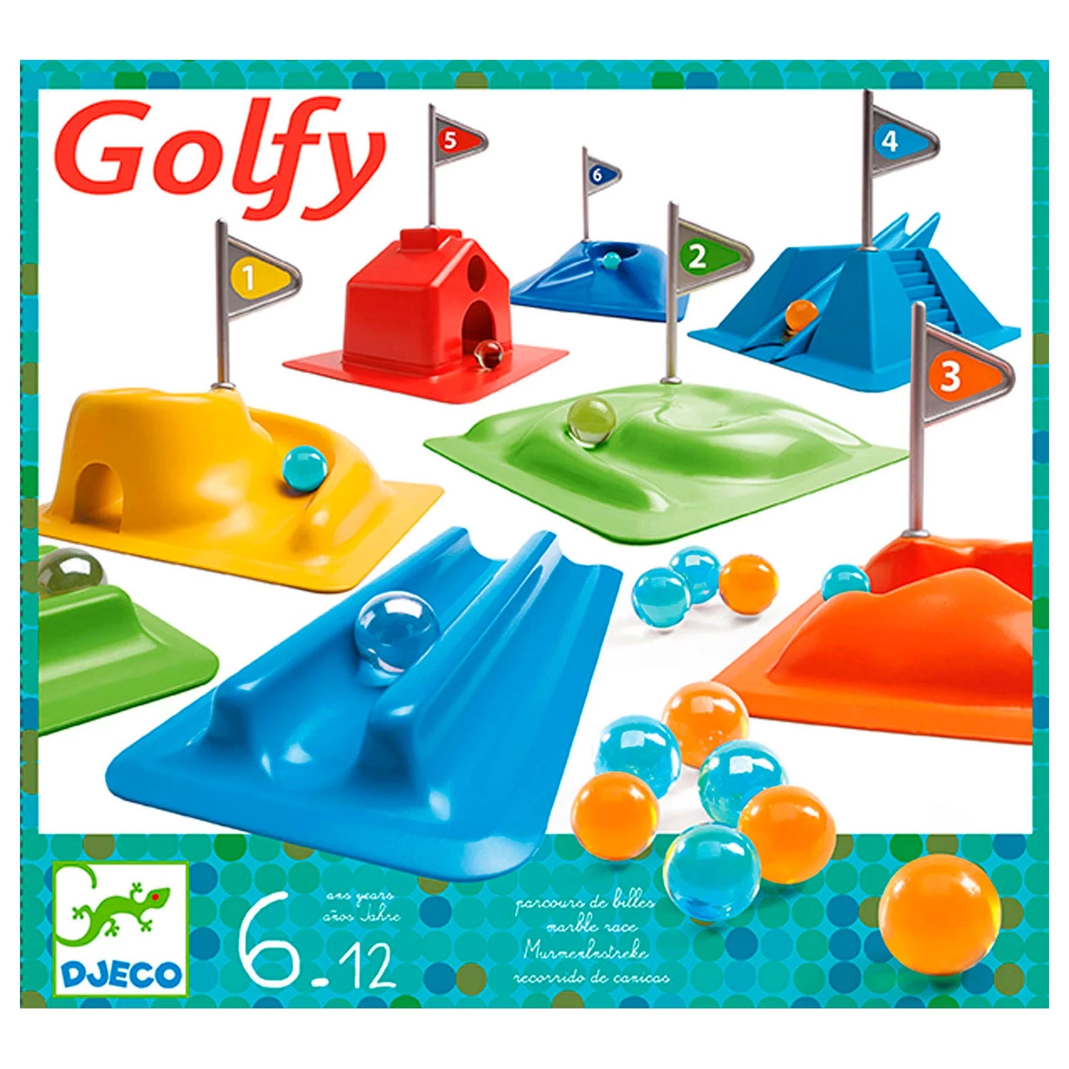 Djeco Knikker Minigolf 3 Djeco Knikker Minigolf