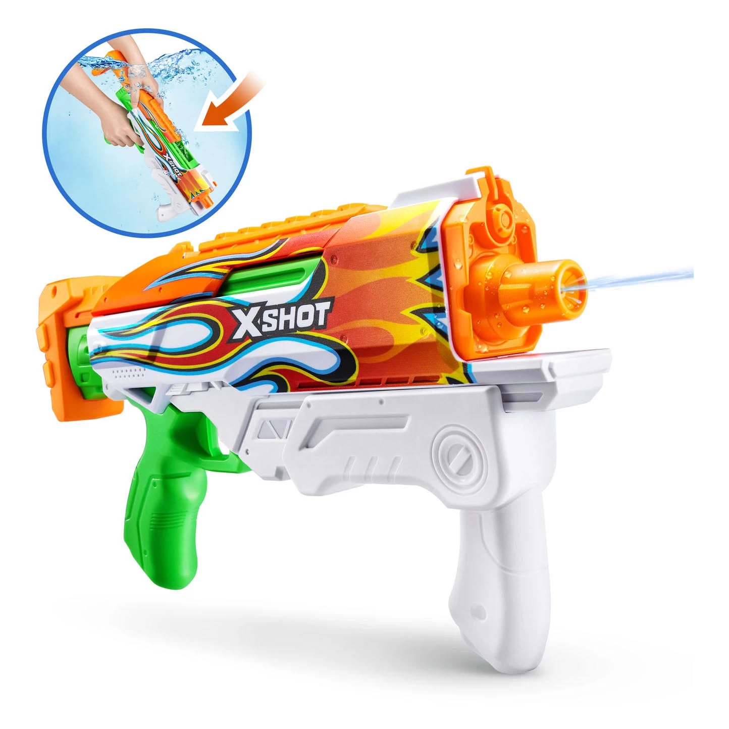 ZURU X-Shot Waterpistool Fast Fill Skins Hyperload, 500ml 11 ZURU X-Shot Waterpistool Fast Fill Skins Hyperload, 500ml - Afbeelding 9